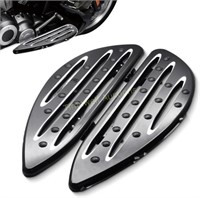 MZS Motorcycle Front Floorboards  Black