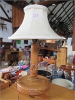 OAK WELL PUMP LAMP