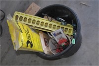 large planter, shop vac bags and sprinker parts
