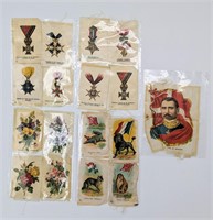 Collection Of Antique Tobacco Silks