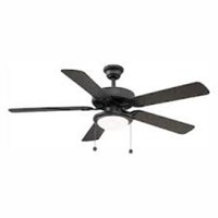 Hugger 52 In. Led Indoor Black Ceiling Fan With