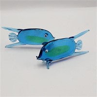Art Glass Blue Finish Miniatures
