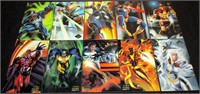 1994 FLAIR MARVEL PRINT CARDS LOT OF 10