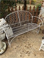 Vintage Iron Garden Bench