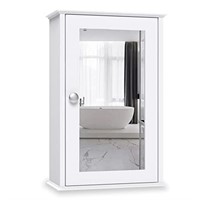 ZRWD Bathroom Medicine Cabinet with Mirror, Wall M