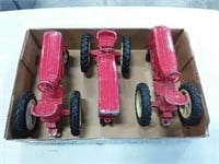 assortment of 1/16 scale tractors with damage