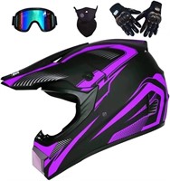 Adult MX Helmet with Goggles/Mask DOT Approved