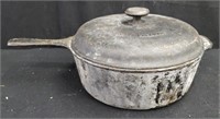 Cast  iron American Cookware covered pot