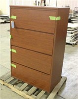 Wooden File Cabinet, Approx 36"x20"x57"