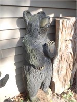 Chainsaw Carved Black Bear - 43"H