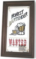 "Honest Bartender" Mirror Sign