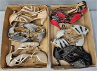 6 Pairs Of Lady's Dancing Shoes