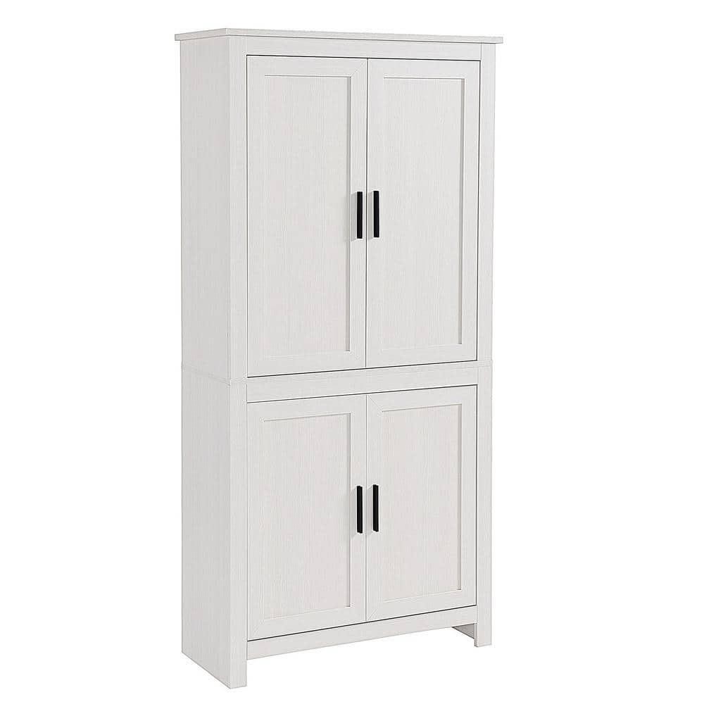 $277  White 64 in. Kitchen Pantry  Freestanding St