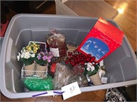 BIN OF XMAS AND CRAFTS