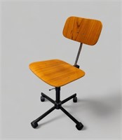 VINTAGE RABAMI DANISH TEAK KEVI DESK CHAIR