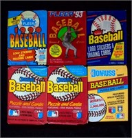 (6) Unopened BB Card packs, 1990s