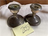 Weighted sterling candlesticks 3.5"