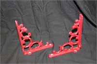 Pair of Cast Iron Decorative Shelf Supports