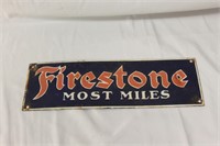 Porcelain Firestone Sign