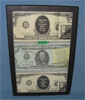 Group of US advertising large notes