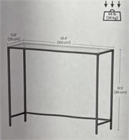 New Vasagle  Metal/glass console  table