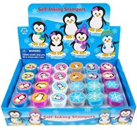New, Tiny Mills 24 Pcs Penguin Assorted Stamps