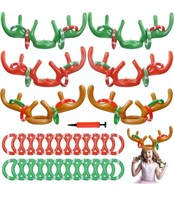 New, 8 pcs,  Inflatable Reindeer Antlers Ring