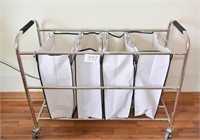Mobile Laundry Hamper/Cart - 4 Movable