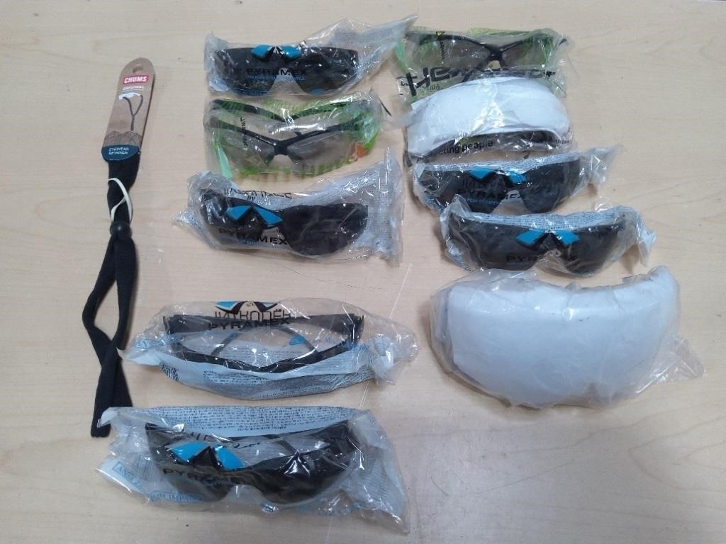 Box of Assorted Tinted Safety Protection Glasses