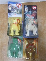 4 COLLECTIBLE BEANIE BABIES