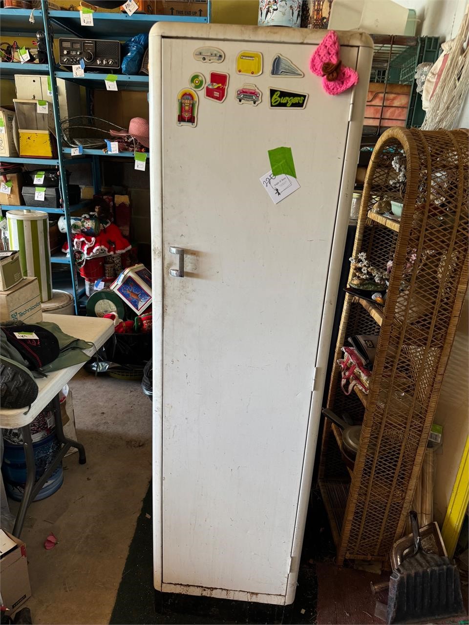 Vintage White Metal Cabinet