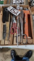 Box of Snips, Brushes, and More