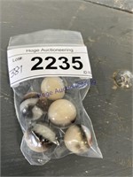 BAG OF MARBLES--BROWN/ WHITE/ CREAM