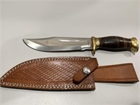 Marbles fixed blade knife and sheath - measures