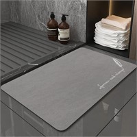 Diatomaceous Bath Mat  31.4x19.6  Grey