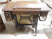 Lot # 3988 - Antique Singer treadle base sewing