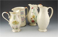 Lot # 3974 - (4) Lenox porcelain handled pitchers: