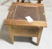 Lot # 4000 - Antique commode/potty with insert