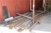 Steel rack for well drilling pipe and various