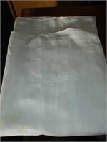 Off-white linen tablecloth no iron necessary