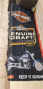 Harley Davidson Miller Beer flag