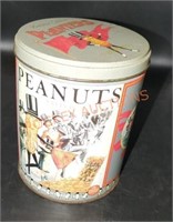 Vintage planters peanut tin