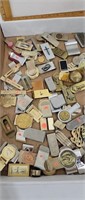 Large lot of various ages of money clips