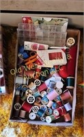 Box of Thread & Miscellaneous (LR)