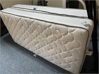 (2) Twin Serta Mattresses & Rails