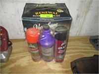 Floor kit; car and house cleaners