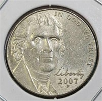 2007 P. Jefferson nickel