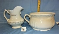 ironstone pottery/pitcher