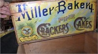 Antique Miller Bakery Wooden Crate G