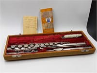 'ELKHART' Flute with Case & Receipts